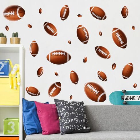 Large Baseball Wall Stickers 3D Sport Balls Wall Decals Peel and Stick Big Baseball Theme Wall Decals Sport Wall Stickers for Boys Bedroom Kids Room Playroom Decor in Saudi Arabia