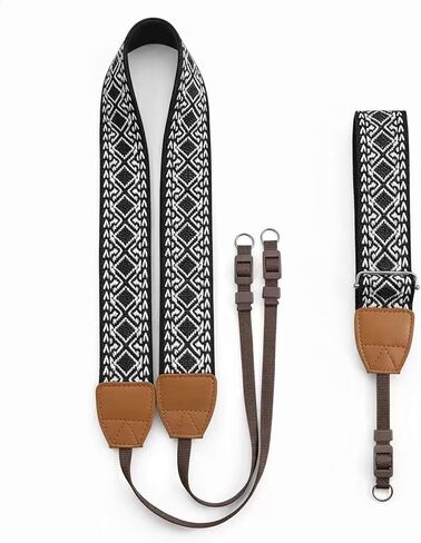 Camera Shoulder Strap and Wrist Strap Set, Woven Cotton Camera Neck Strap for Mirrorless DSLR Cameras in Kuwait