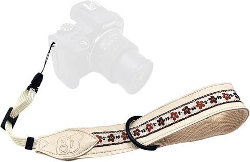 Quick Release Camera Wrist Strap, Leather Camera Hand Strap for Canon,Nikon,Sony, DSLR, Retro Jacquard Camera Straps in Kuwait