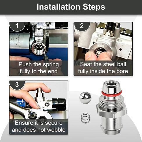 16E844 Inlet Valve Repair Kit for Graco Magnum X5 X7, Fixes Suction Priming Paint Leakback, Graco X7 Paint Sprayer Parts with Ball Valve and Spring in Kuwait