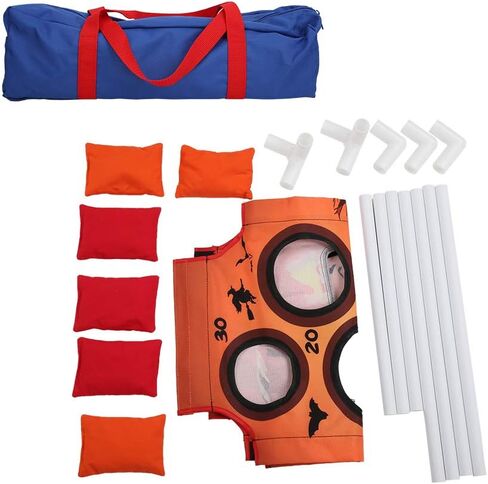Pumpkin Pattern Sandbags Game for Children, Safe Finely Polished Surface, Easy Folding Game Board, Suitable for Kids 3+, 7 Tubes in Saudi Arabia