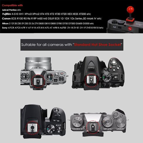 Camera Hot Shoe Cover, Unique Hot Shoe Cap Protector Accessories Compatible with Sony Canon Fuji Nikon Leical Pentax etc in Saudi Arabia