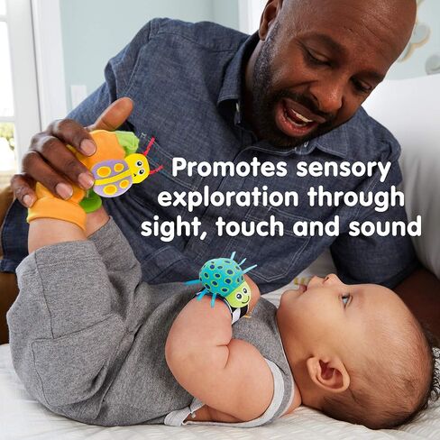 Lamaze Gardenbug - Baby Foot Finder Socks & Wrist Rattle Set - Sensory Development Toys - Newborn Baby Essentials in Saudi Arabia