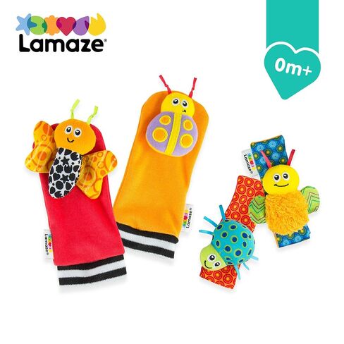 Lamaze Gardenbug - Baby Foot Finder Socks & Wrist Rattle Set - Sensory Development Toys - Newborn Baby Essentials in Saudi Arabia