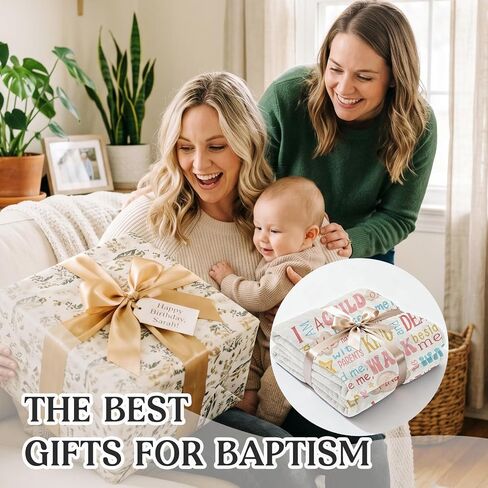 Baptism Gifts for Girl, I Am a Child of God Blanket - Teen Girl Gifts Trendy Stuff, Religious Christening Gift for Baby Teen Girls & Toddler, Catholic First Communion, Inspirational Prayer Throw 50x60 in Saudi Arabia