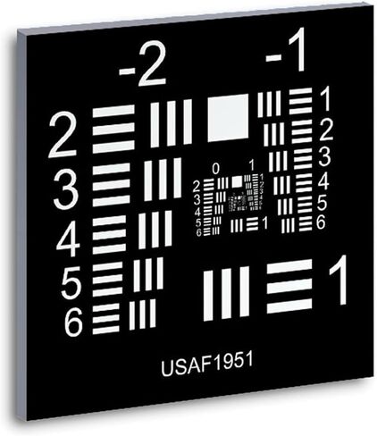 Camera Lens Calibration Board, 3-Inch Optical Microscope Test Chart, ±5um Accuracy, Uniform Light Distribution for Vision Inspection (Black) in Saudi Arabia