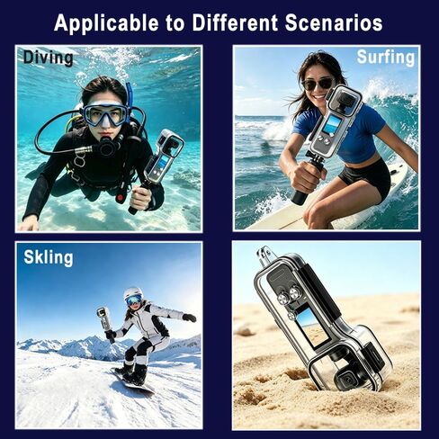 50M/164FT Underwater Waterproof Dive Case for DJI Osmo Pocket 4 | Diving Housing Waterproof Protection Case with Bracket Anti-fog Inserts for DJI Osmo Pocket 4 Camera Dive Accessories in Saudi Arabia