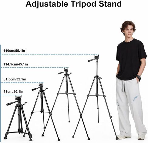 Tripod Stand for Nex Playground Console, Adjustable Height Stable Holder for Nex Playground Accessory, Aluminum Professional Tripod for Camera/Phone/Projector in Saudi Arabia