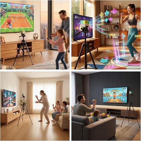 Tripod Stand for Nex Playground Console, Adjustable Height Stable Holder for Nex Playground Accessory, Aluminum Professional Tripod for Camera/Phone/Projector in Saudi Arabia