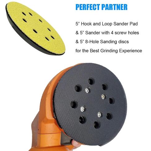 5" Hook and Loop Sander Pad for Ridgid R2600, R2601 Random Orbit Sanders -5 Inch 8 Hole Replacement Sanding Pad for Part Number 300527002 - with Extra Hard Backing - 1 Pack in Saudi Arabia