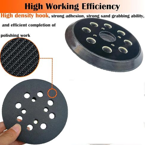 5" Hook and Loop Sander Pad for Ridgid R2600, R2601 Random Orbit Sanders -5 Inch 8 Hole Replacement Sanding Pad for Part Number 300527002 - with Extra Hard Backing - 1 Pack in Saudi Arabia
