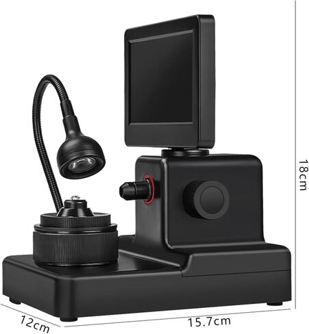 Digital Diamond Girdle Viewer 50-1500x, 4.3" LCD Microscope with Led Light, Accurate Diamond Girdle Code Reader for Gem Identification in Kuwait