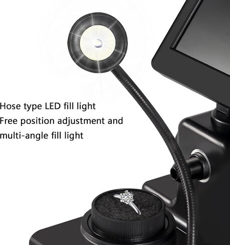 Digital Diamond Girdle Viewer 50-1500x, 4.3" LCD Microscope with Led Light, Accurate Diamond Girdle Code Reader for Gem Identification in Kuwait
