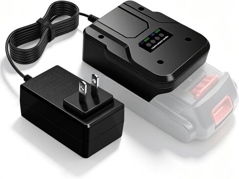 Remate 2A Fast Charger for Black+Decker 20V MAX Lithium Ion Batteries | Compatible with Black+Decker 20V MAX lithium battery packs, reliable replacement charging adapter for power tools in Kuwait