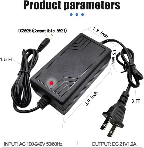 21V1.2A Lithium Battery Charger Electric Backpack Sprayer Charger 18.5V（3.7 * 5Strings） Power Adapter for Gardening Pump Sprayer in Saudi Arabia