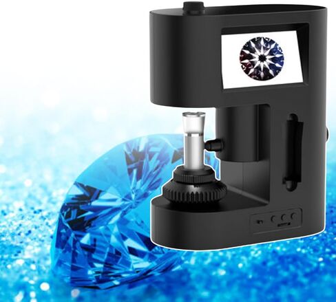 30-200X Electron Microscope, Digital Diamond Girdle Viewer, Diamond Inscription Viewer,Screen Display, Adjustable Focus, Clear Image (220V) in Saudi Arabia