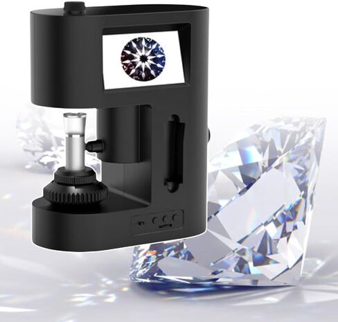 Diamond Girdle Viewer, Digital Electron Microscope with LCD Screen, Microscope Camera, Diamond Inscription Viewer for Jewelry Identification (110V) in Saudi Arabia