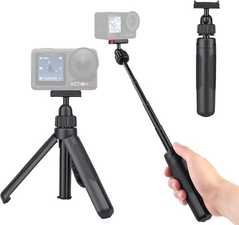 حامل ثلاثي عصا سيلفي من Walking Way 40 سم/15.75 بوصة لـ DJI Osmo Action 3/4/5 Pro، عمود تمديد مغناطيسي سريع التحرير، قبضة محمولة صغيرة 2 في 1 مع رأس كروي 360 درجة، ملحق لمدونة فيديو للسفر in Kuwait