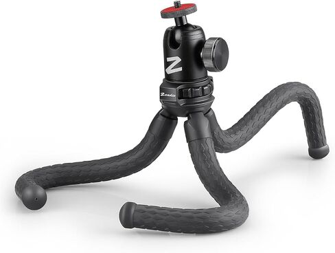 Zeadio Flexible Camera Tripod Kits, with Metal Ball Head Mount for Camera,Camcorder, Action Cameras and All Smartphones in Saudi Arabia