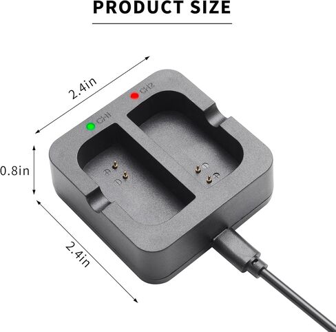 Battery Charger for Ring Rechargeable Battery, Dual Port Battery Charger Station for Ring Spotlight Cam Battery, Charging Dock for Video Doorbell 2/3/4, Stick Up Cam Battery (Batteries NOT Included) in Saudi Arabia