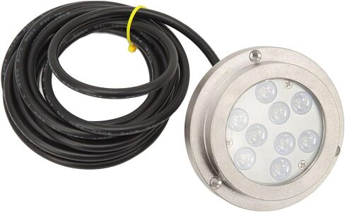 3.8in LED Underwater Boat Light, Marine Light with 9 - LED Blue Lighting, IP68 Submersible Stainless Steel Light for Yacht, Sailboat, Pool, Pond and Fountain in Kuwait