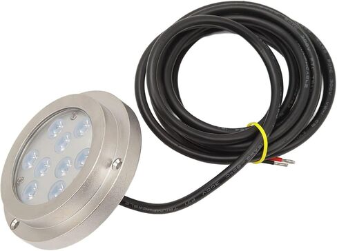 3.8in LED Underwater Boat Light, Marine Light with 9 - LED Blue Lighting, IP68 Submersible Stainless Steel Light for Yacht, Sailboat, Pool, Pond and Fountain in Kuwait