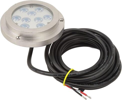 3.8in LED Underwater Boat Light, Marine Light with 9 - LED Blue Lighting, IP68 Submersible Stainless Steel Light for Yacht, Sailboat, Pool, Pond and Fountain in Kuwait