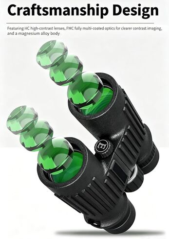 10x42 Anti-Slip Binocular, BAK4 Prism, Wide-Angle Eyepiece, Anti-Slip Ergonomic Design, Lens Binoculars for Bird Watching, Hunting, Travel, Sports, Cruise, Watch the Game with Carrying Bag(No. 1) in Saudi Arabia