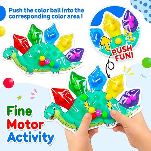 3PCS Color Sorting Sensory Squeeze Fidget Toys for Kids,Montessori Preschool Learning Fine Motor Skils Matching Travel Roadtrip Toy Birthday for Boys Girls Ages 3+ in Saudi Arabia