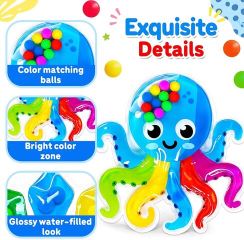 3PCS Color Sorting Sensory Squeeze Fidget Toys for Kids,Montessori Preschool Learning Fine Motor Skils Matching Travel Roadtrip Toy Birthday for Boys Girls Ages 3+ in Saudi Arabia