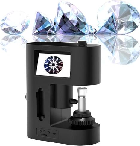30-200X Magnification Diamond Girdle Viewer, LCD Digital Microscope, with Led Fill Light - Accurate Identification for Diamond Inscription Viewer (220V) in Saudi Arabia
