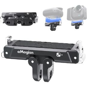 Magnetic Quick Release Mount for Insta360 Go Ultra, Stainless Steel Bracket with 2 Prong Adapter Universal Fit for Insta 360 Go Ultra Accessories, Tripod, Selfie Stick in Kuwait