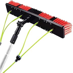 Solar Panel Cleaning Brush & 5 12m Water Fed Pole Kit 30/50cm Outdoor Window Cleaning Brush for Efficient Solar Panel & Window Cleaning Durable & Easy to Use in Saudi Arabia