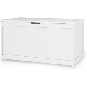 Child Craft Harmony 33" Wood Toy Box, Large Toy Chest Storage Organizer, Soft Close Safety Hinges, Ventilation Hole, 6 Cubic Ft Capacity, Kids Playroom Nursery Bedroom Storage Chest (Matte White) in Kuwait