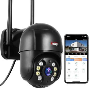Outdoor Security Camera, 2.5K 4MP Wired WiFi Cameras for Home Security | Pan/Tilt 360° View, Auto Motion Tracking, Color Night Vision, 2-Way Audio, AI Detection Alarm in Saudi Arabia