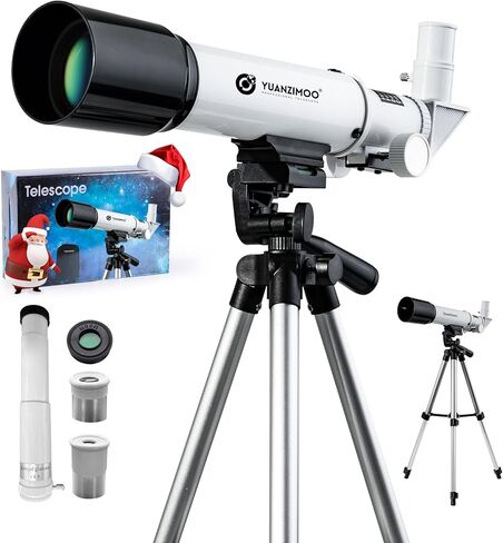 Telescope Kids 50mm Aperture 360mm AZ Astronomical Portable Telescope for Kids Adults Beginners with Tripod Black in Saudi Arabia
