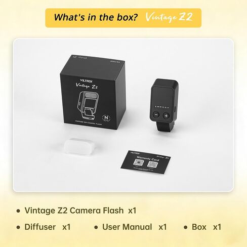 فلاش VILTROX Vintage Z2-N قابل للطي صغير TTL، ومضات كاميرا TTL 10 وات 5 مستويات 700 طاقة كاملة، 6500 ± 200 كيلو GN6، 2s فلاش Speedlite وقت إعادة التدوير لكاميرات نيكون in Kuwait