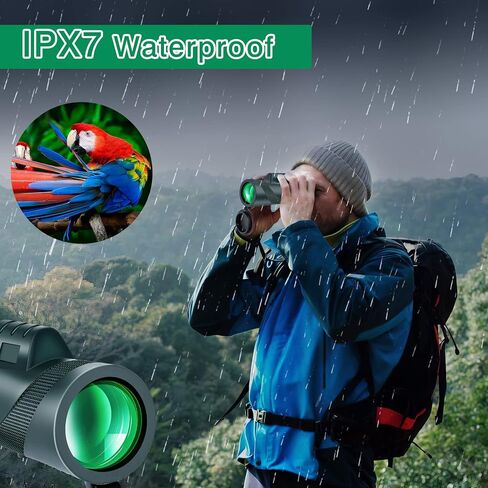 80x100 High-Power Binoculars Two-Piece Set with Phone Mount and Tripod, Featuring BAK4 Prisms and FMC-Coated Lenses Ideal for Hunting,Stargazing,Birdwatching,Wildlife Observation, Camping, and Hiking in Saudi Arabia