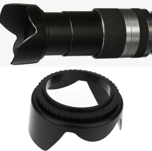 1 Pack 62mm Petal Lens Hood Thread Size 62mm Compatible with Tamron 18-200mm F3.5-6.3 Di III VC in Saudi Arabia
