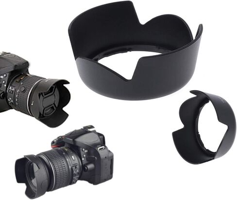 HB-69 Mount Camera Lens Hood for D3200 D3300 D5200 D5300 DX18-55mm in Saudi Arabia