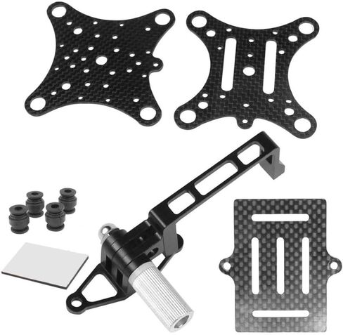 Camera Mount FPV Shock Absorber Damping Carbon Fiber Compatible with Phantom Quadcopter Multicopter Hero 3 Hero 4 Action(Black) in Kuwait