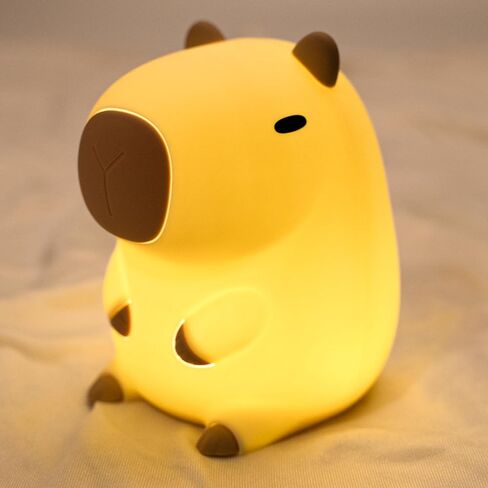 UNEEDE LED Cute Bean Duck Night Light, DoDo Duck Silicone Nursery Night Light Squishy Dimmable Rechargeable Table Bedside Lamp with Touch Sensor for Bedrooms, Living Room Unique Dorm Decor Gift Toy in Kuwait