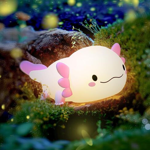 UNEEDE LED Cute Bean Duck Night Light, DoDo Duck Silicone Nursery Night Light Squishy Dimmable Rechargeable Table Bedside Lamp with Touch Sensor for Bedrooms, Living Room Unique Dorm Decor Gift Toy in Kuwait