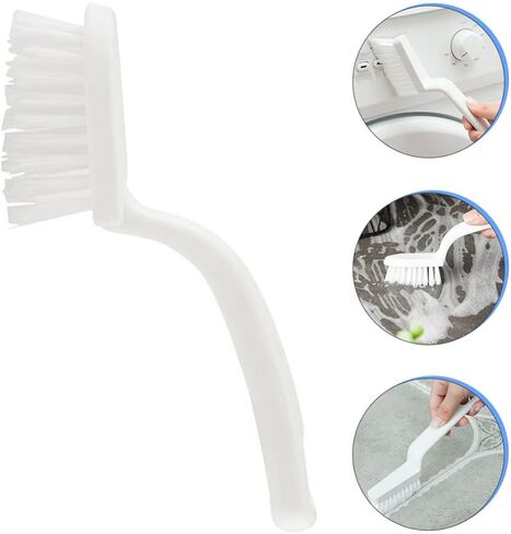 5pcs White Crevice Cleaning Brush Set for Deep Cleaning Cracks and Door Rails in Kuwait