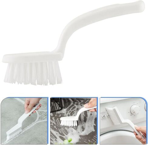5pcs White Crevice Cleaning Brush Set for Deep Cleaning Cracks and Door Rails in Kuwait