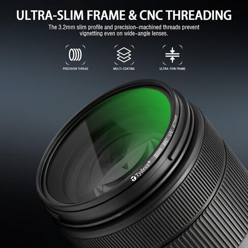 67mm UV Filter, 3.2mm Ultra Slim Frame HD Optical Glass | 16-Layer Multi-Coating, 99% Transmittance, Waterproof Scratch-Resistant Protection Filter for Camera Lens in Saudi Arabia