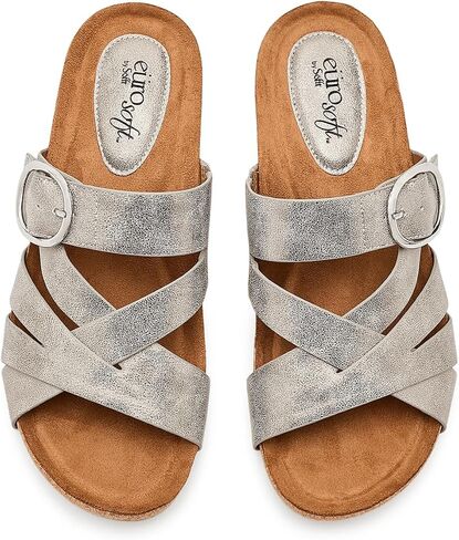 EuroSoft, Womens, Gwenda, Silver/Gold, 7.5, Medium in Saudi Arabia
