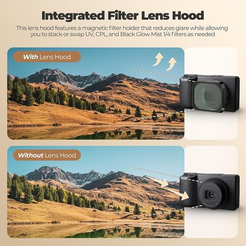 Freewell Lens Hood for Ricoh GRIV – Magnetic & Stackable ND, CPL, UV, and Mist Filters Kit in Saudi Arabia