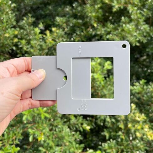 View Finder, ABS Sliding Isolation Color Tool, 2 Pack 97 X 97 Mm Adjustable Framing Aid for Drawing Painting Photography Composition for Artists Students in Saudi Arabia