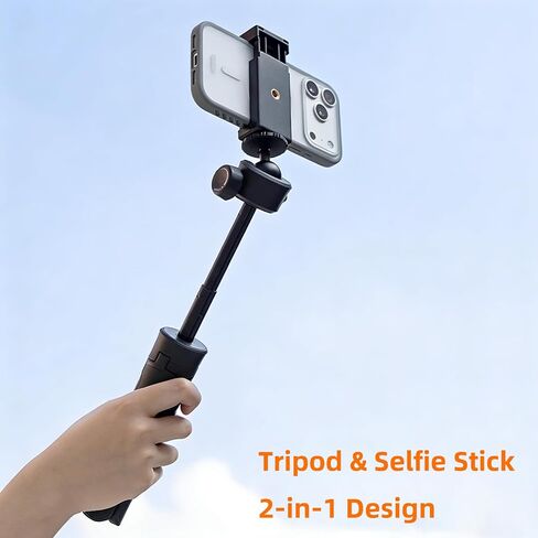 Mini Camera Tripod, One-Touch Quick Open & Fold, with 1/4" Screw Mount | Adjustable Portable Camera & Phone Stand, Compact Tripod for Action Cam, Vlog Recording, Streaming & Zoom Meetings in Saudi Arabia